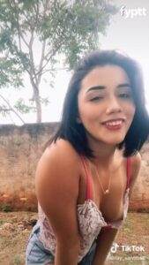 Sexy TikTok Latina Ray Santtos Shows Her Nip Slip With Tan Lines on Her Tits