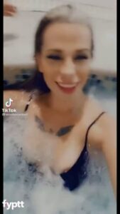 Sexy TikTok Nip Slip From Hot Thot While She’s in Jacuzzi