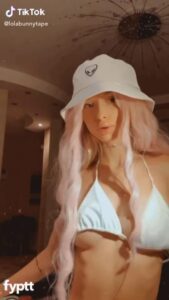 Petite Russian Reveals Her Firm Tits Under the Bikini on TikTok
