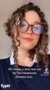 That Cute Nerd You Only Text for Homework Actually Has Pretty Nice Boobs on TikTok