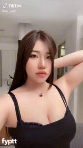 Asian TikTok Thot With Shaved Pussy Gets Naked in the Bathroom and Masturbates