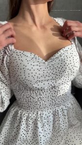 Showing tits Dress Braless by Sandycandy7