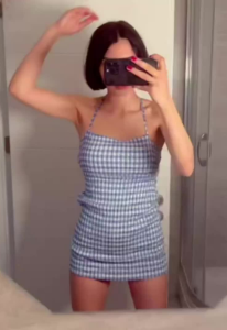 Showing tits Dress Selfie by NSFWLover